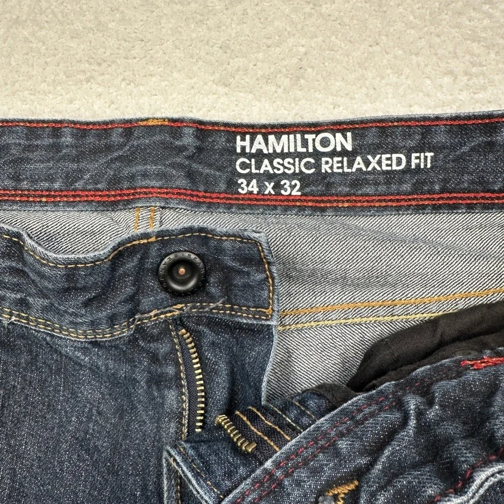 Union‎ Hamilton Classic Relaxed Dark Wash Jeans Men's 34x32
